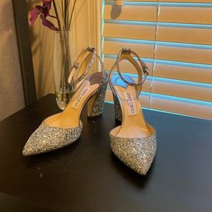 NEW Jimmy Choo Glitter Heels 8.5